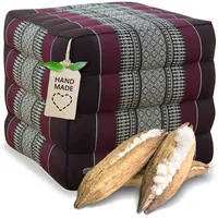 Livasia Würfelkissen quadratisch - 40x40x40cm - Sitzhocker mit organischem