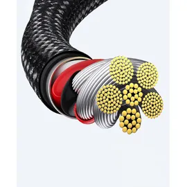 Baseus Tungsten Gold Kabel USB-A - USB-C 100W 1m Schwarz