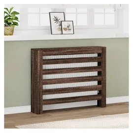 vidaXL Heizkörperverkleidung Braun Eiche 104x20x82 cm