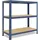 shelfplaza HOME 90x30x60 cm Schwerlastregal blau mit 3 Böden und 175 kg Traglast pro Boden