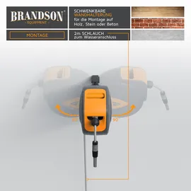 Brandson Wandschlauchbox 20 m schwarz