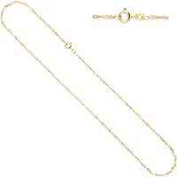 Goldkette JOBO Halsketten Gr. Gelbgold 585, L: 45cm, gelb (gelbgold 585) Damen Singapurkette 585 Gold 45 cm 1,8 mm