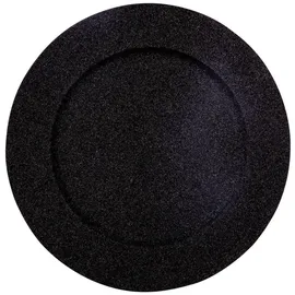 Fééric Lights and Christmas Platzteller Kunststoff Ø 33 cm 1 Stück schwarz