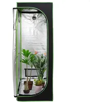 Jiubiaz Growzelt Growbox Gewächshaus Indoor Pflanzenzelt 60*60*180CM