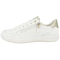 ARA Damen Roma Sneaker, Weiss,Platin, 40 EU Weit