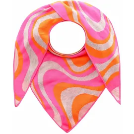 Zwillingsherz Dreieckstuch Happy Waves grau/orange