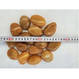 Aquagart Polierter Kiesel 160 kg Gelb