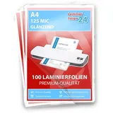 Laminierfolien A4, 2 x 125 Mic, glänzend
