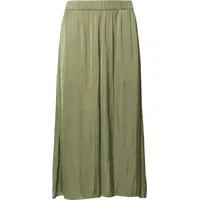 s.Oliver Extra-Wide-Leg-Culotte aus Crinkled Satin Grün 40