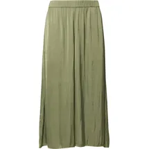 s.Oliver Extra-Wide-Leg-Culotte aus Crinkled Satin Grün 40