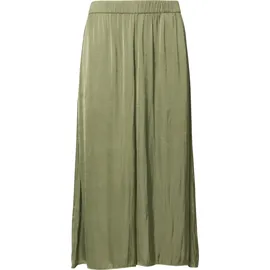 s.Oliver Extra-Wide-Leg-Culotte aus Crinkled Satin Grün 40