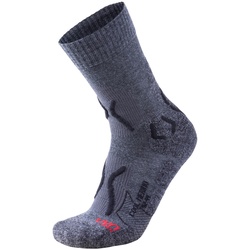 UYN Trekkingsocken Cool aus Merinowolle Herren medium grey melange/black 35-38