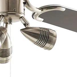 LINDBY Anariki 108,5 cm Deckenventilator Schwarz/Silber