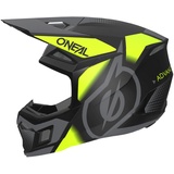 O'Neal 3SRS Vision Motocross Helm, schwarz-gelb, Größe XS
