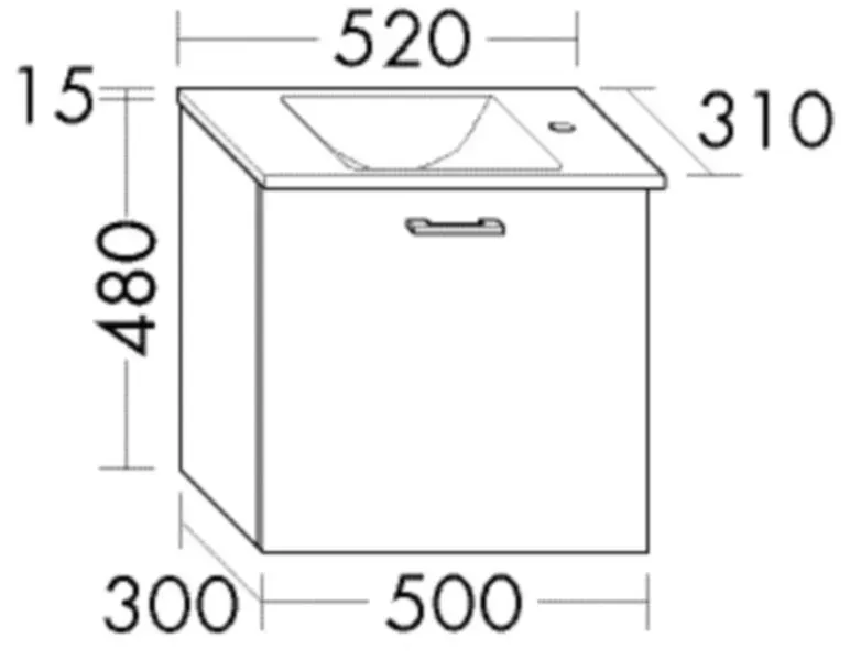 Burgbad Glas Waschtisch-Set Sys30 PG1 Aqua Frassino Dekor Cappuccino/Weiß, SGHA052F3160A0070 SGHA052F3160A0070