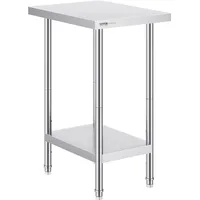 Vevor Arbeitstisch Edelstahl 610 x 457 x 864 mm weiß