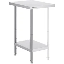 Vevor Arbeitstisch Edelstahl 610 x 457 x 864 mm weiß