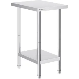 Vevor Arbeitstisch Edelstahl 610 x 457 x 864 mm weiß