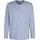 H.I.S. Henleyshirt H.I.S Gr. XXXL (64/66), blau (hellblau) Herren Shirts Langarm, Shirt mit Knopfleiste aus strukturierter Baumwoll-Qualität