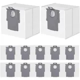 Spofan 12 Stück Staubbeutel für Roborock Q10 S5+/X5+/Q7 L5+/M5+/S8+/S8 Pro Ultra/S7 MaxV Ultra/Q7 Max+/Q8 Max+/Q5 Pro+/Q5 Max+