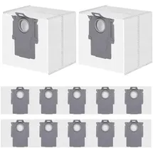 Spofan 12 Stück Staubbeutel für Roborock Q10 S5+/X5+/Q7 L5+/M5+/S8+/S8 Pro Ultra/S7 MaxV Ultra/Q7 Max+/Q8 Max+/Q5 Pro+/Q5 Max+