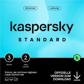 Kaspersky Lab Kaspersky Standard, 3 User, 2 Jahre, ESD (multilingual) (Multi-Device) (KL1041GDCDS)