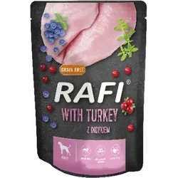 Rafi mit Truthahn für Hunde - Beutel 10x300g (schwarze Verpackung)