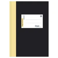 Ursus Geschäftsbuch DIN A5 liniert, schwarz/gelb Hardcover 192 Seiten
