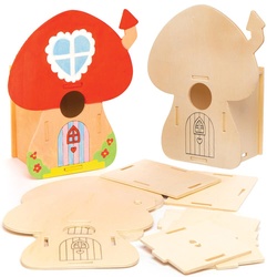 Vogelhaus-Bastelsets "Fee" aus Holz (pro Set 2) Basteln mit Holz