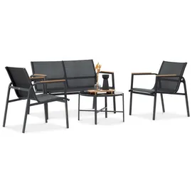 beautysofa THAITI Set 4-tlg. Schwarz