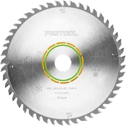 Festool HW 230x2,5x30 W48 Kreissägeblatt WOOD FINE CUT ( 500648 ) 230 x 2,5 x 30 mm 48 Zähne für Vollholz, beschichtete, furnierte Platten
