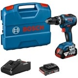 Bosch Professional AMPShare 18V Akku-Schlagbohrschrauber GSB 18V-55  (18 V, 2 Akkus, 2 Ah - 4 Ah, 55 Nm, Inkl. 2 x Akku 2/4 Ah + Koffer) + BAUHAUS Garantie 5 Jahre auf elektro- oder motorbetriebene Geräte