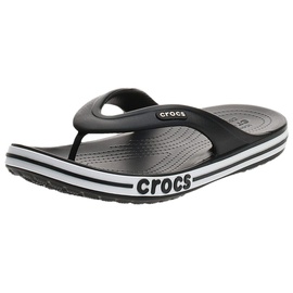 Crocs Unisex's Bayaband Flip Flop,Black/White,42/43 EU