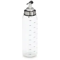 Zeller Essig- und Ölflasche aus Glas/Metall, 500 ml 19656