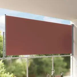 vidaXL Seitenmarkise Ausziehbar 160 x 300 cm Braun Polyester