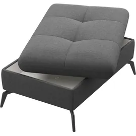 sit&more Polsterhocker Amica mit Stauraum 102 x 47 x 69 cm Grau