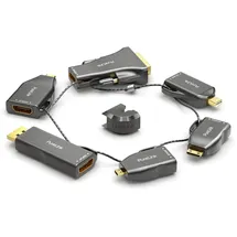 PureLink HDMI-Adapterring 4K mit sechs Adaptern Schwarz