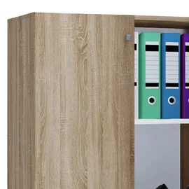 VCM Lona Aktenschrank 70 x 40 x 110 cm braun