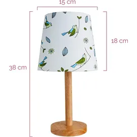 Pauleen Cute Bird Weiß Stoff/Holz max. 20W E27 ohne Leuchtmittel