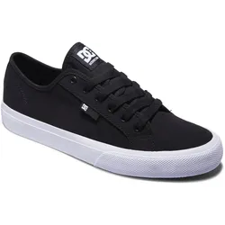 Slipper DC SHOES "Manual", Gr. 11(44,5), schwarz, Obermaterial: Textil (Baumwolle) / Futter: Textil / Außensohle: Gummi, Schuhe