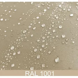 Quick Star Windschutz Fächer 140 x 140 cm Beige Polyester