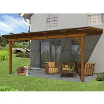 SKANHOLZ Terrassenüberdachung Ravenna 541 x 350 cm nussbaum