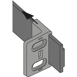 Hettich Schleppbeschlag für Kühlschrankumbauten 9079390 weiß