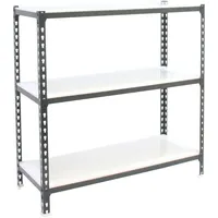 Simon Rack Simonrack Schwerlastregal, Lagerregal, 90x120x40 cm, Metallregal, Kellerregal, Biegestelle 200 kg, 3 Fachböden, Anthrazit/Weiss - Simonclick
