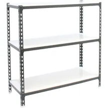 Simon Rack Simonrack Schwerlastregal, Lagerregal, 90x120x40 cm, Metallregal, Kellerregal, Biegestelle 200 kg, 3 Fachböden, Anthrazit/Weiss - Simonclick