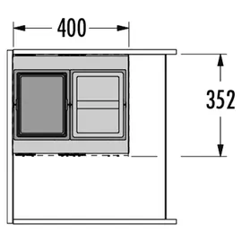 HAILO Cargo Aqua 2x 13 l Dunkelgrau