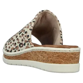 Rieker Pantolette beige-kombiniert in Gr. 43 EU