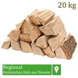 Flameup - Brennholz Kaminholz Holz Eiche 20 kg Für Ofen und Kamin Kaminofen Feuerschale Grill Feuerholz Holzscheite Wood 25 cm kammergetrocknet