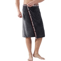 Saunakilt Herren Saunahandtücher Weiches Badetuch Strandtuch Handtuch Männer Saunasarong Frottee Kilt kurzer Schnitt, Gummizug, Super saugfähig, kein Farbverlust, schnelltrocknend