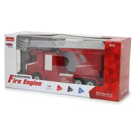 Jamara RC-Nutzfahrzeug Feuerwehr Drehleiter Mercedes-Benz Antos 1:24 2CH RTR rot (405212)